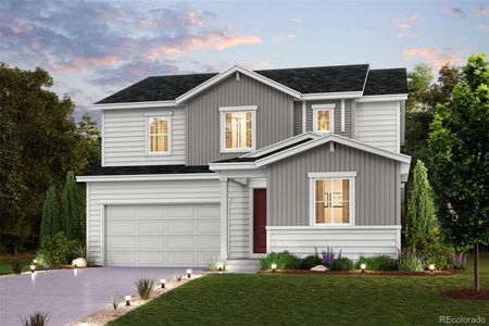 New construction Single-Family house 13960 Deertrack Lane, Parker, CO 80134 Aster- photo 0