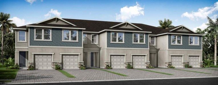 New construction Townhouse house 5627 Brooklet Woods Drive, Wesley Chapel, FL 33545 - photo 0