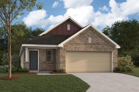 New construction Single-Family house 1214 Filly Creek Drive, Alvin, TX 77511 Periwinkle- photo 0