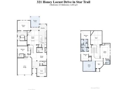 New construction Single-Family house 321 Honey Locust Drive, Prosper, TX 75078 599 Plan- photo 1 1