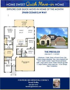 New construction Single-Family house 29618 Cedar Elm Way, Tomball, TX 77375 The Pressler- photo 1 1