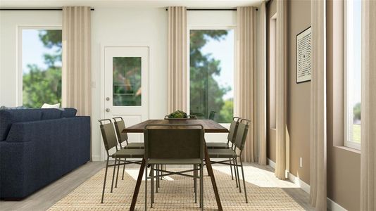 Dining room featuring light hardwood / wood-style floors and plenty of natural light