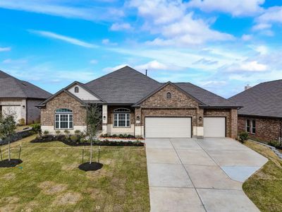 New construction Single-Family house 12924 French Quarter Drive, Willis, TX 77318 Sagewood A w/Stone and Study- photo 1 1