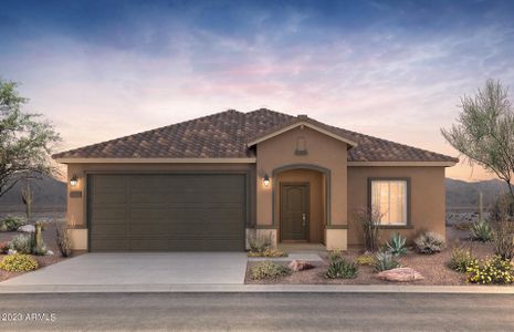 New construction Single-Family house 43662 W Cypress Lane, Maricopa, AZ 85138 Lantana- photo 0 0