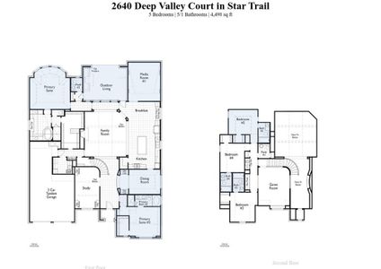 New construction Single-Family house 2640 Deep Valley Court, Prosper, TX 75078 296 Plan- photo 1 1