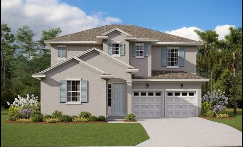 New construction Single-Family house 636 Avila Place, Howey-in-the-Hills, FL 34737 Biscayne- photo 0