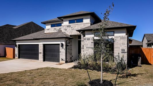 New construction Single-Family house 1920 Bighorn Trail, New Braunfels, TX 78132 Design 2895S- photo 0