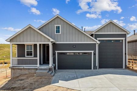 New construction Single-Family house 595 Penn Road, Elizabeth, CO 80107 Bronze- photo 0