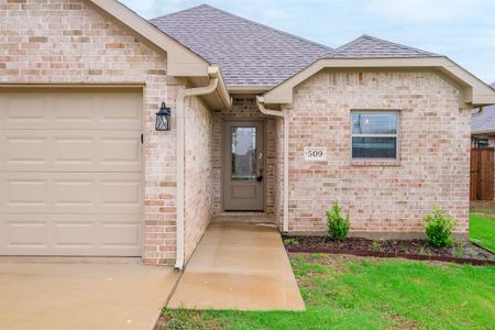 Covered front porch  - all brick ranch