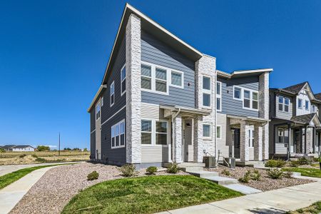 New construction Townhouse house 6002 Morning Dew Drive, Fort Collins, CO 80528 Foothills- photo 0