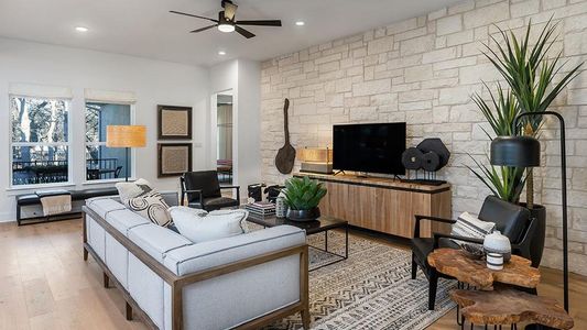 New construction Single-Family house 7516 Boyd Haven Dr, Austin, TX 78744 Chambray- photo