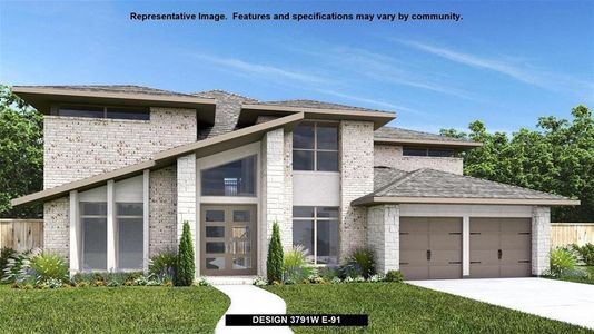 New construction Single-Family house 5503 Rocky Banks Way, Fulshear, TX 77441 Design 3791W- photo 0