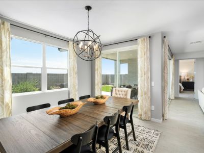 Dining Area in Bailey Floorplan modeled at Rancho Mirage