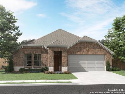 New construction Single-Family house 136 Shelton Pass, Cibolo, TX 78108 The Oleander (C401)- photo 0