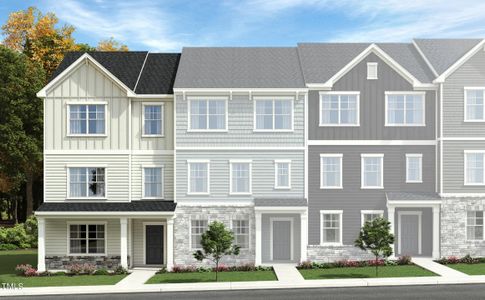 New construction Townhouse house 845 Basswood Glen Trail, Unit Bradley End, Knightdale, NC 27545 - photo 0 0