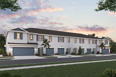 New construction Townhouse house 5744 Tripoli Drive, Palmetto, FL 34221 Alexander - Townhomes- photo 0