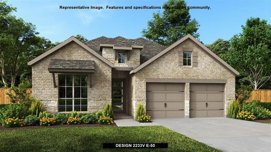 New construction Single-Family house 301 Pony Bend, Boerne, TX 78006 Design 2233V- photo 1 1