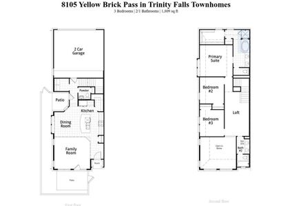 New construction Townhouse house 8105 Yellow Brick Pass, McKinney, TX 75071 Casey Plan- photo 1 1