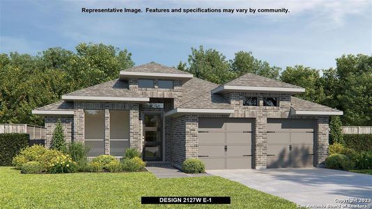 New construction Single-Family house 326 Bodensee Place, New Braunfels, TX 78130 Design 2127W- photo 0
