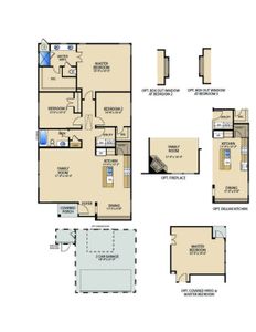 Aston Park Floor Plan with Options