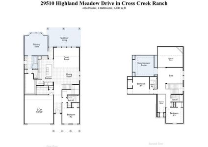 New construction Single-Family house 29510 Highland Meadow Drive, Fulshear, TX 77441 Redford Plan- photo 1 1
