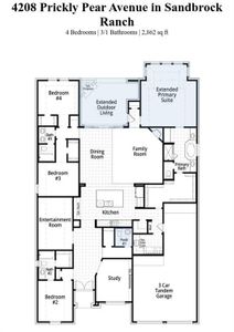 New construction Single-Family house 4208 Prickly Pear Avenue, Aubrey, TX 76227 213 Plan- photo