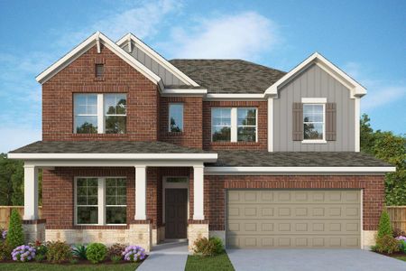 New construction Single-Family house The Axel, 18203 Moonlit Arbor Trail, Cypress, TX 77433 - photo