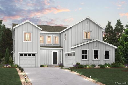 New construction Single-Family house 13965 Emerald Lake Street, Parker, CO 80138 Harvard- photo 0