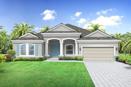 New construction Single-Family house Aruba 3 Car Garage, 4108 Sea Marsh Place, Parrish, FL 34219 - photo