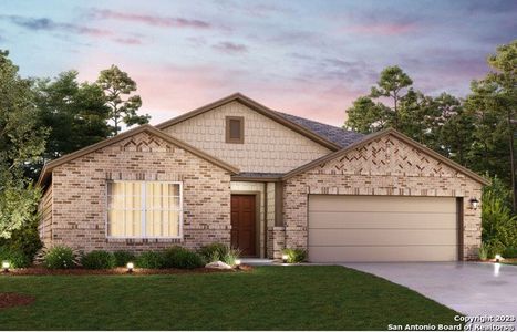New construction Single-Family house 129 Cheyenne Drive, Floresville, TX 78114 Ellsworth- photo 0