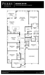 New construction Single-Family house 21018 Sargo Palms Drive, Cypress, TX 77433 Design 2911W- photo