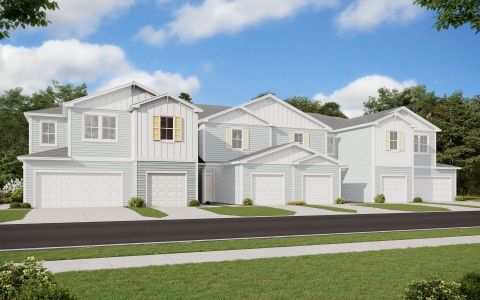 New construction Townhouse house 180 Brandon Lakes Drive, Saint Augustine, FL 32092 - photo 1 1