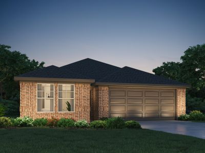 New construction Single-Family house 8527 Treetop Heights Drive, Mont Belvieu, TX 77523 The Hughes (841)- photo 0