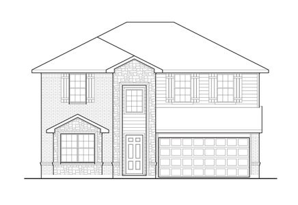 New construction Single-Family house Eisenhower, 11034 Moon Light Drive, Needville, TX 77461 - photo