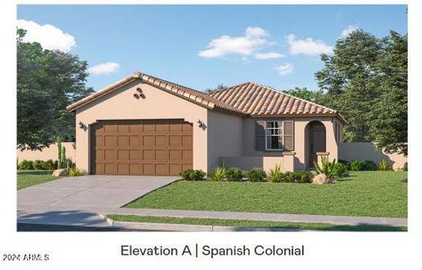 New construction Single-Family house 36370 W Mediterranean Way, Maricopa, AZ 85138 Jerome Plan 3556- photo 0