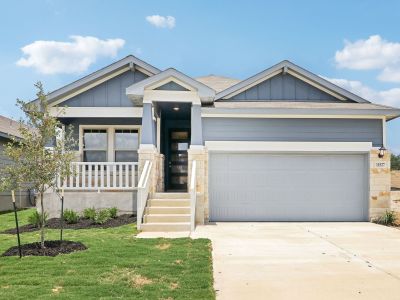 Front exterior of the Callaghan floorplan at a Meritage Homes community.