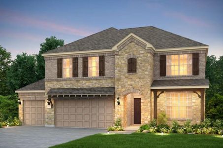 New construction Single-Family house 128 Elm Ridge Way, Georgetown, TX 78628 Caldwell- photo 0