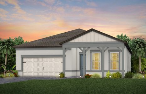 New construction Single-Family house 11208 Shoreline Trail, Parrish, FL 34219 Prestige- photo 0