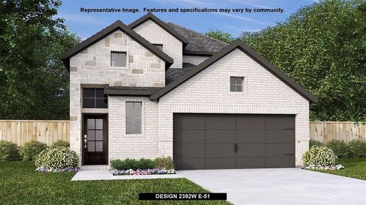 New construction Single-Family house 404 Langhorne Bend, Liberty Hill, TX 78642 Design 2392W- photo 0
