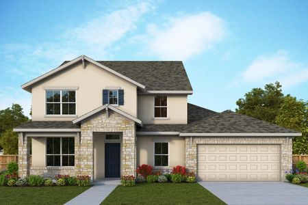 New construction Single-Family house 12410 Mulholland Drive, San Antonio, TX 78254 The Greenpark- photo 0 0