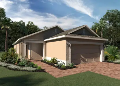 New construction Single-Family house 1404 Sawgrass Hammock Lane, Davenport, FL 33837 Delray- photo 1 1
