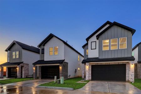 Please visit 6410 Leopold Star Lane to see the builder's standard finishes.  AGIC brings you 'Thomas Homes'- a 45-home community in the heart of South Houston. Each home offers first floor living areas, a double wide private driveway and a sizable yard.