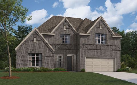 New construction Single-Family house The Fredericksburg  II, 16812 Eastern Red Boulevard, Fort Worth, TX 76247 - photo