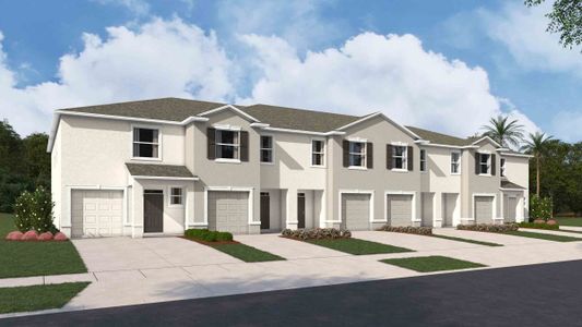 New construction Townhouse house 31368 Midnight Sun Way, Wesley Chapel, FL 33545 Vale- photo 1 1