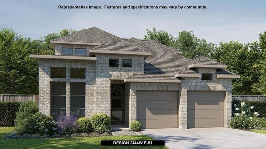 New construction Single-Family house 305 Dycus Bnd, Liberty Hill, TX 78642 Design 2444W- photo 0