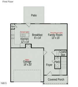 First floor layout BB lot 38