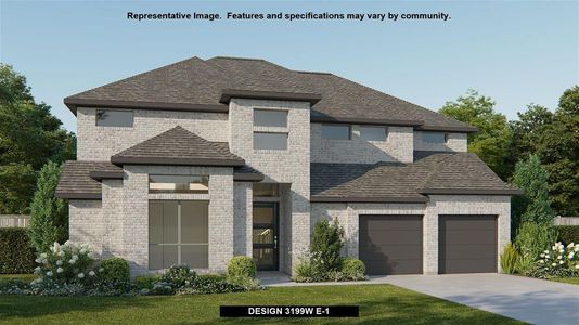 New construction Single-Family house 252 Brewer Street, Kyle, TX 78640 Design 3199W- photo 0 0