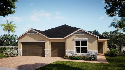 French Country Elevation | Longleaf | Country Club Estates | New Homes in Palm Bay, FL | Landsea Homes