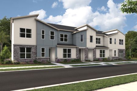 New construction Townhouse house 2378 Zaballina Place, Kissimmee, FL 34747 Clearwater III- photo 0 0