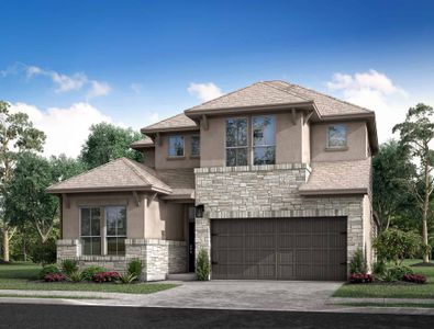 New construction Single-Family house 29603 Burcreek Lane, Fulshear, TX 77441 Tanager- photo 0
